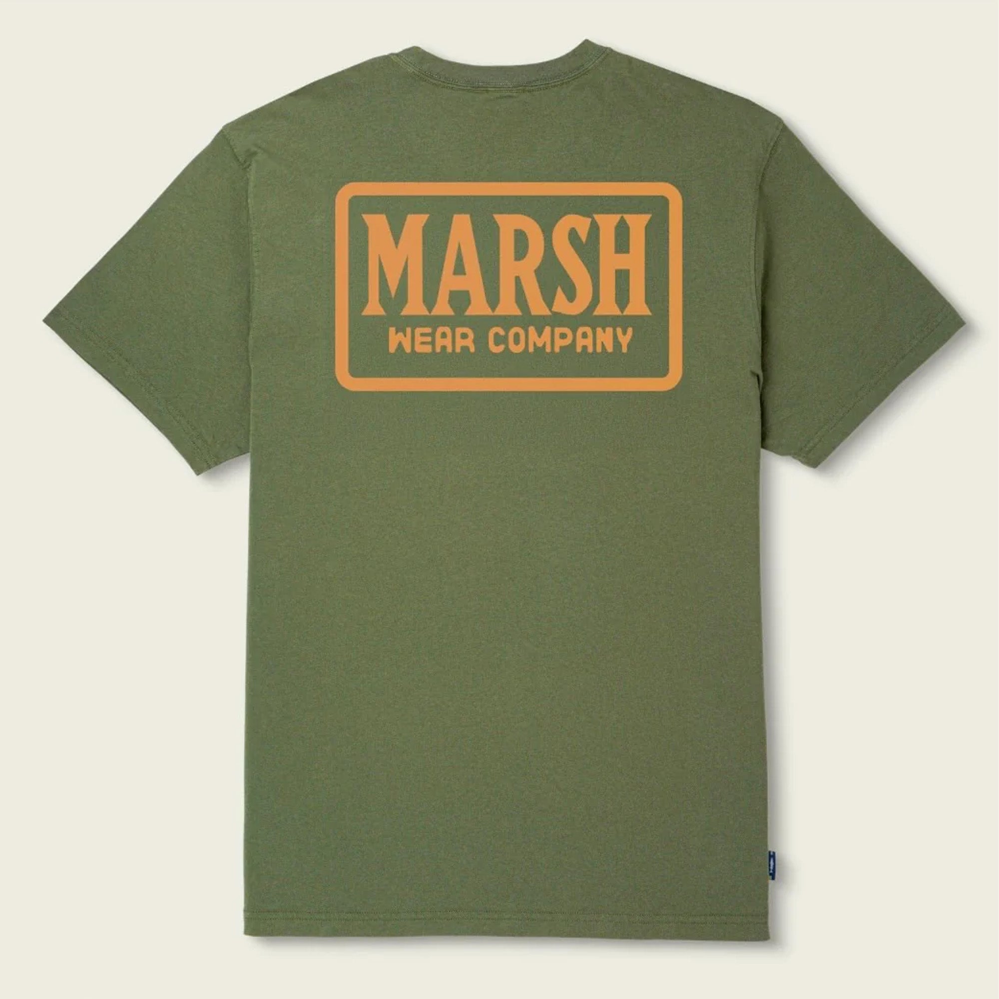 Marsh Wear Badge Men's S/S T-Shirt - Bronze Green