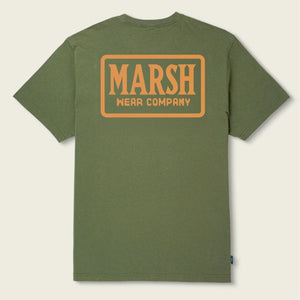 Marsh Wear Badge Men's S/S T-Shirt - Bronze Green