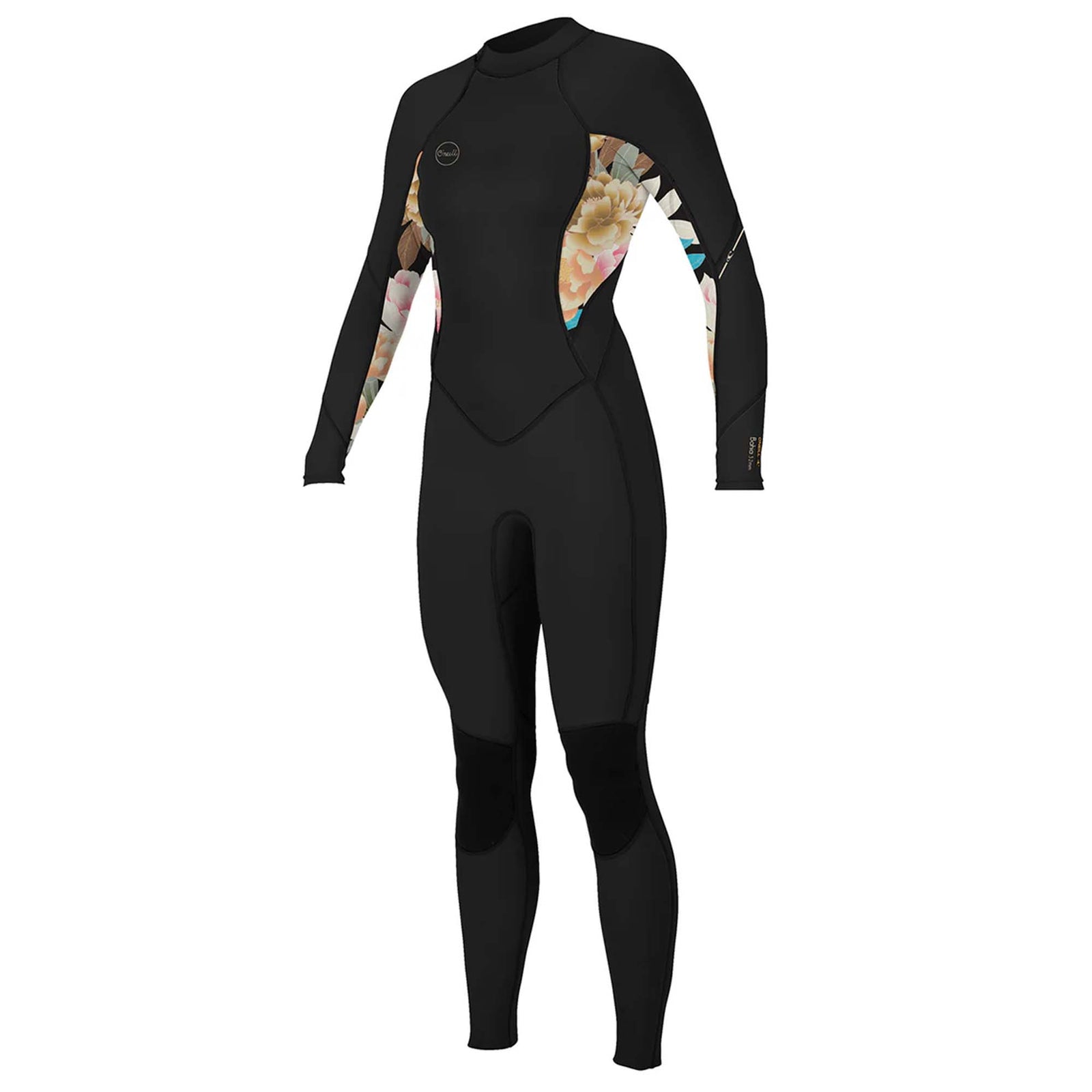 O'Neill Bahia 3/2mm Women's Fullsuit Wetsuit - Black/Mikah Floral/Black