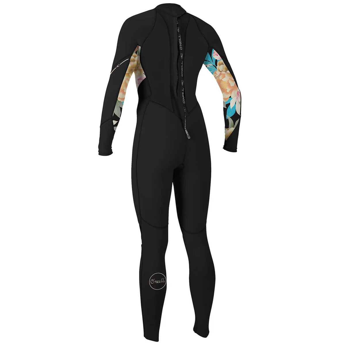 O'Neill Bahia 3/2mm Women's Fullsuit Wetsuit - Black/Mikah Floral/Black