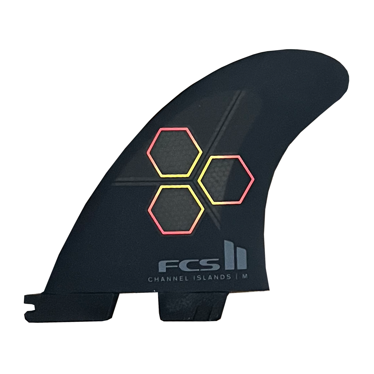 FCS II Channel Islands Performance Core Tri Surfboard Fins - Medium/Black Flame