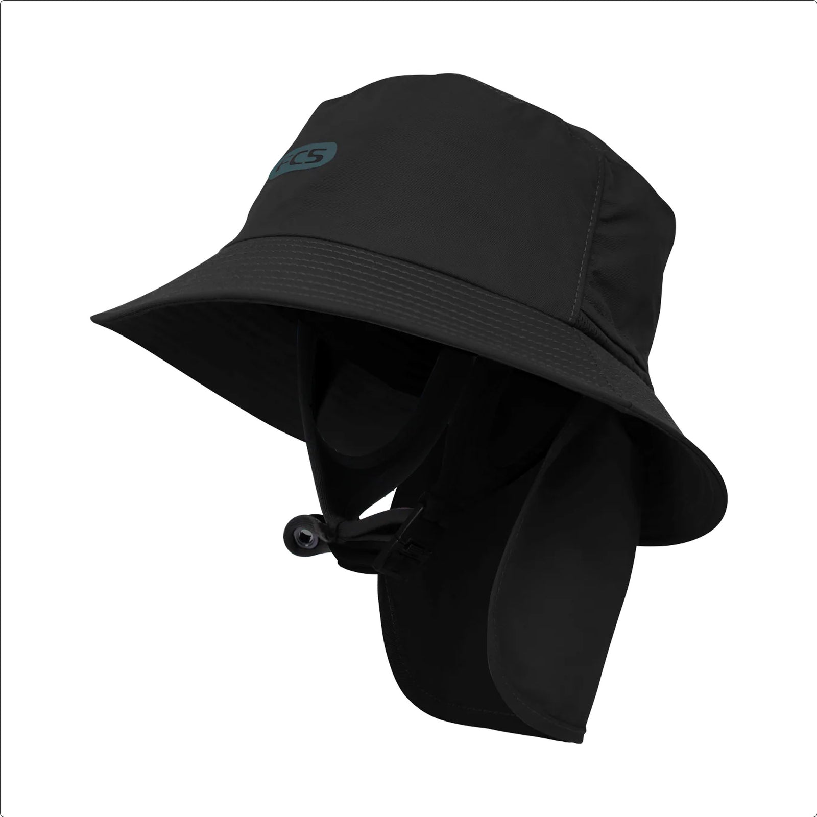 FCS Essentials Surf Bucket Hat - Black/Teal