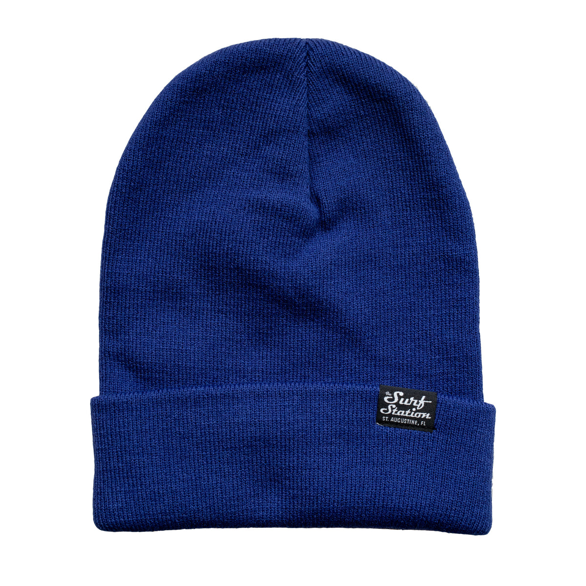 Surf Station Small Classic Logo Beanie - Blue