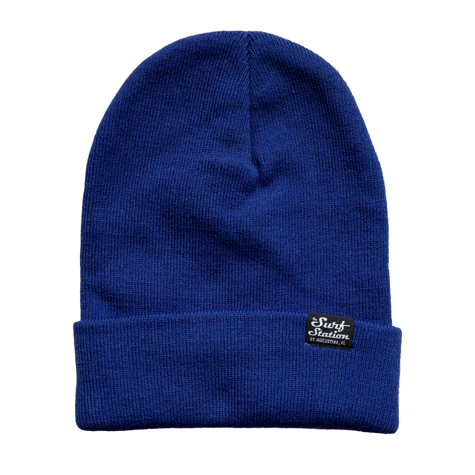 Surf Station Small Classic Logo Beanie - Blue
