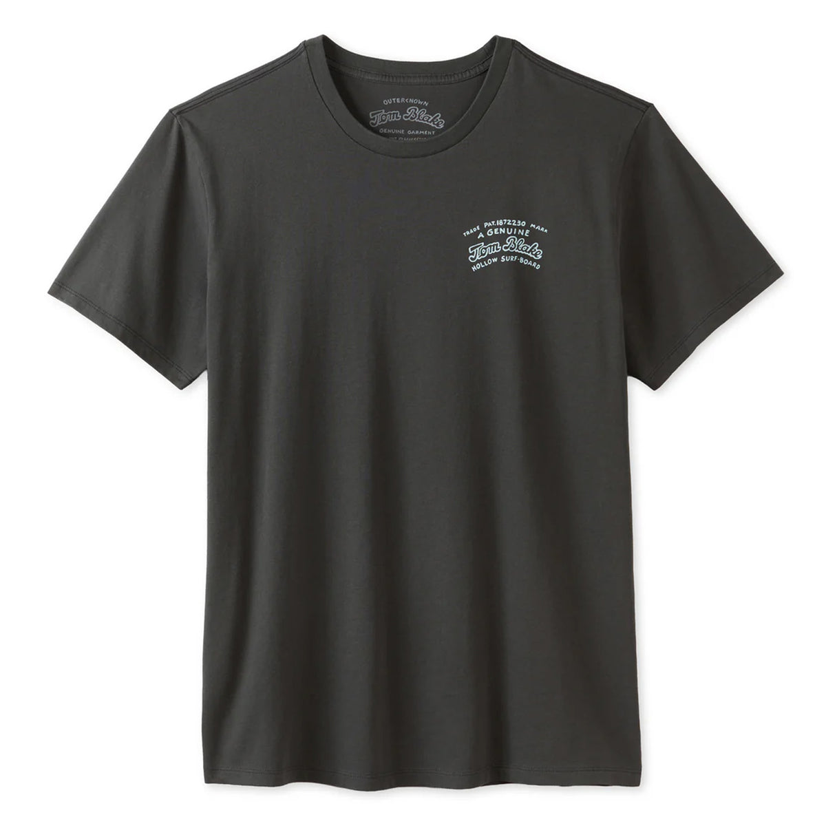 Outerknown Tom Blake Blueprint Men's S/S T-Shirt - Charcoal