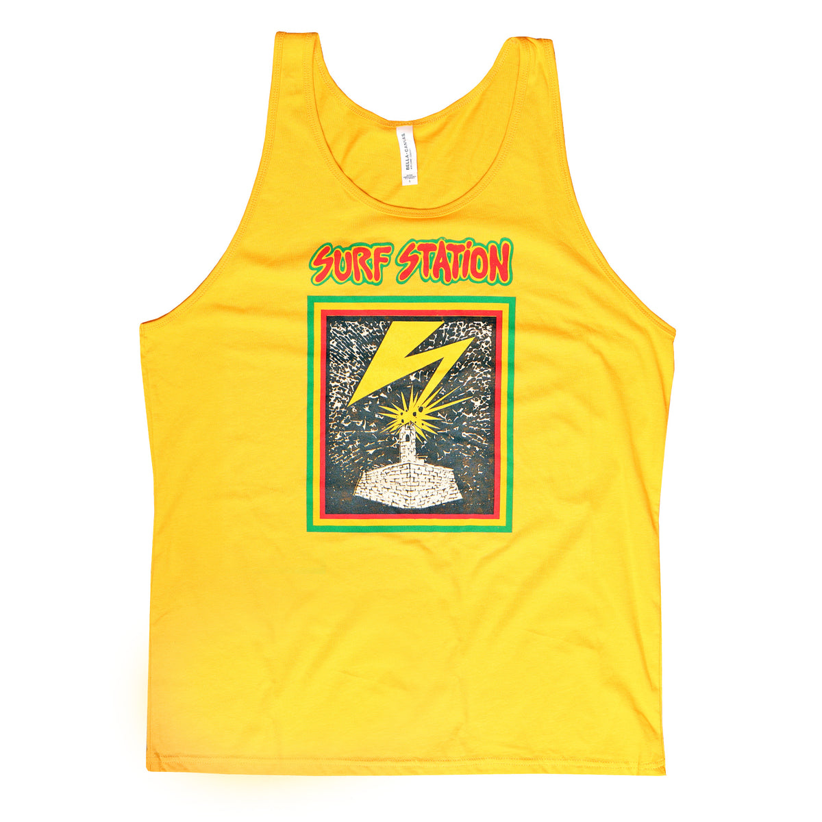 Surf Station Good Brains Men's Tank Top - Gold