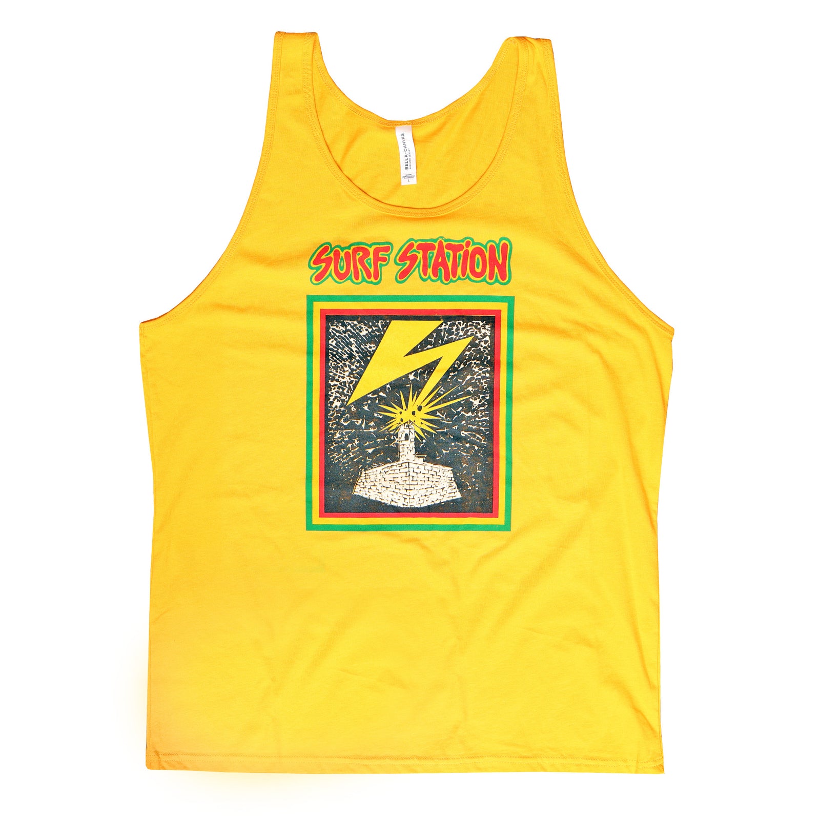Surf Station Good Brains Men's Tank Top - Gold