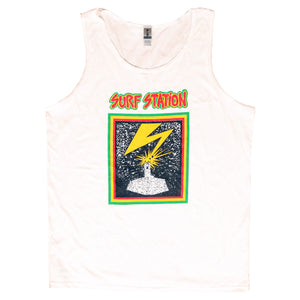 Surf Station Good Brains Men's Tank Top - White