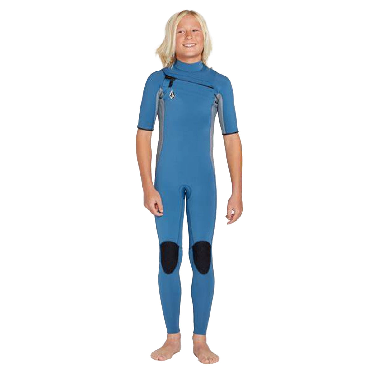 Volcom Modulator 2mm Chest-Zip Youth Boy's S/S Fullsuit Wetsuit