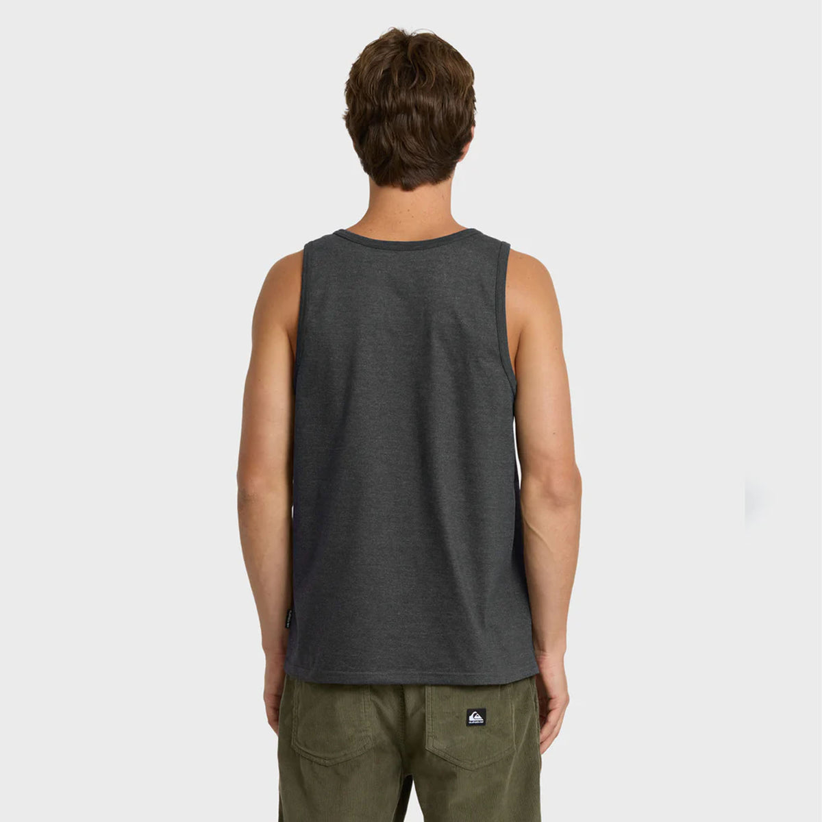 Quiksilver Original Stripe Men's Tank - Charcoal Heather
