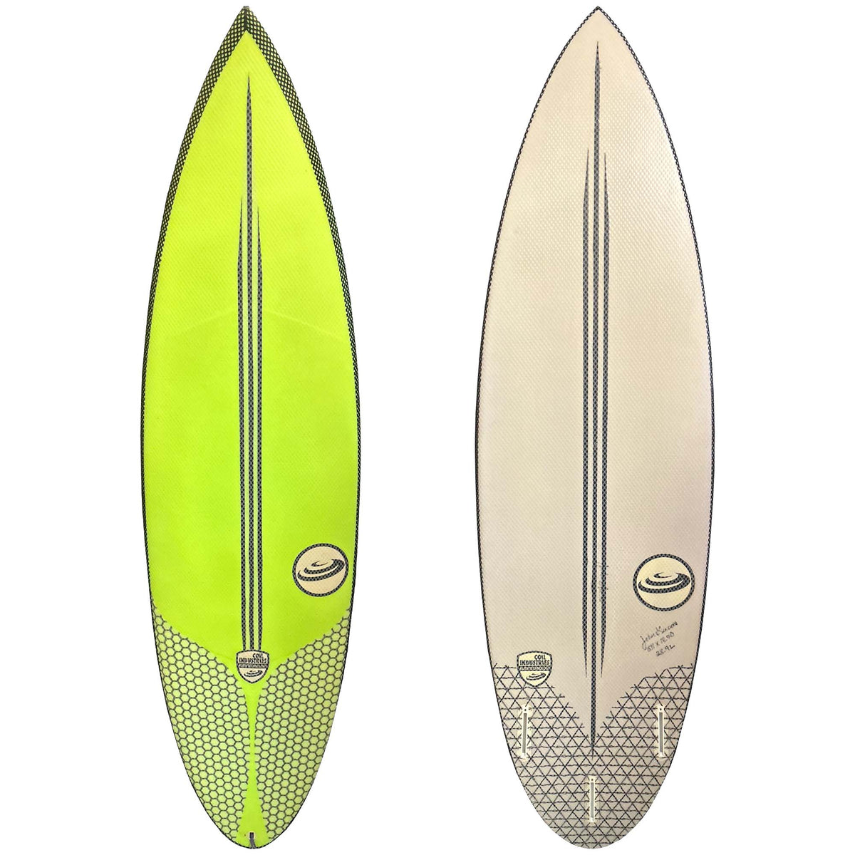 Coil Industries 5'11 Used Surfboard - Futures