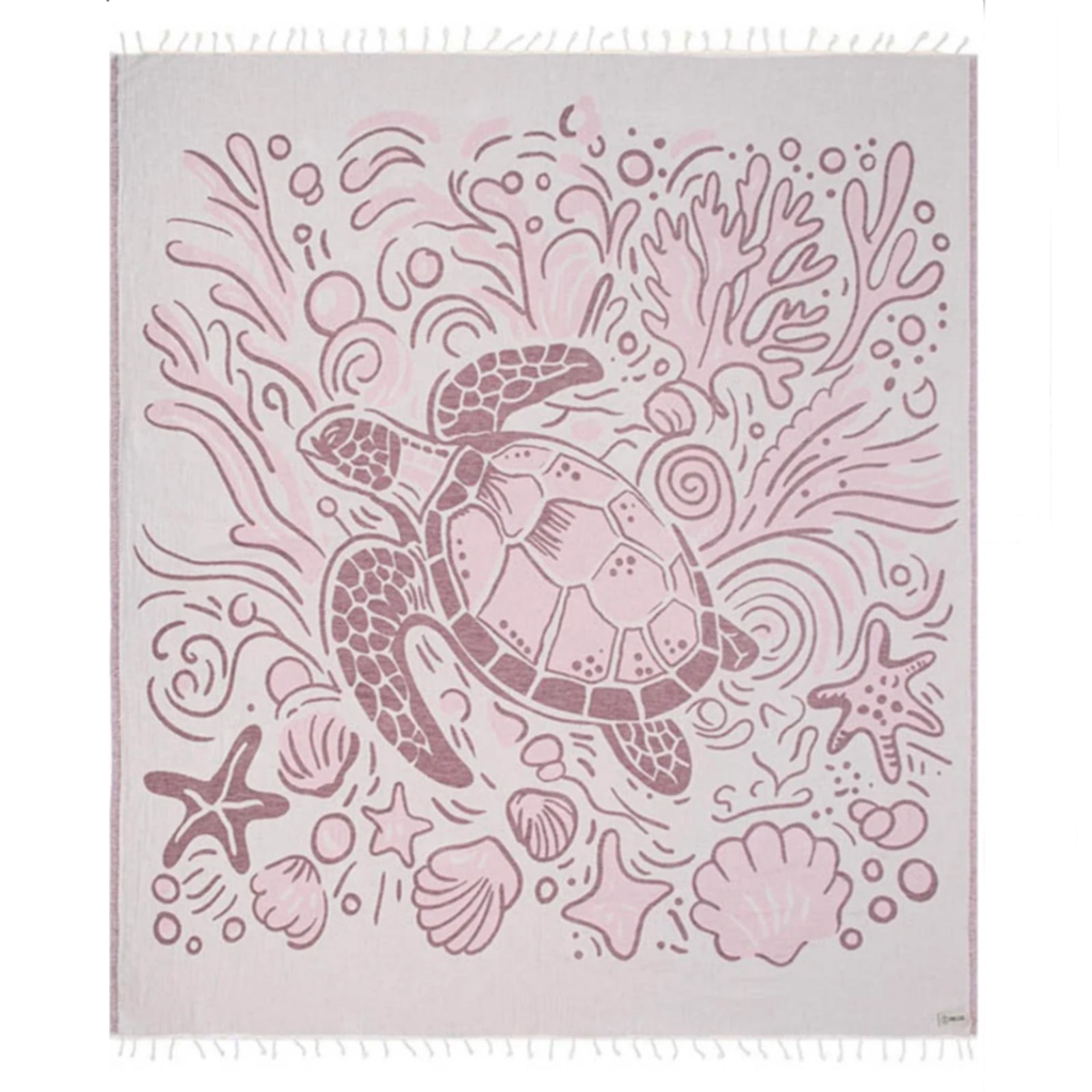 Sand Cloud XL Towel - Coral Turtle
