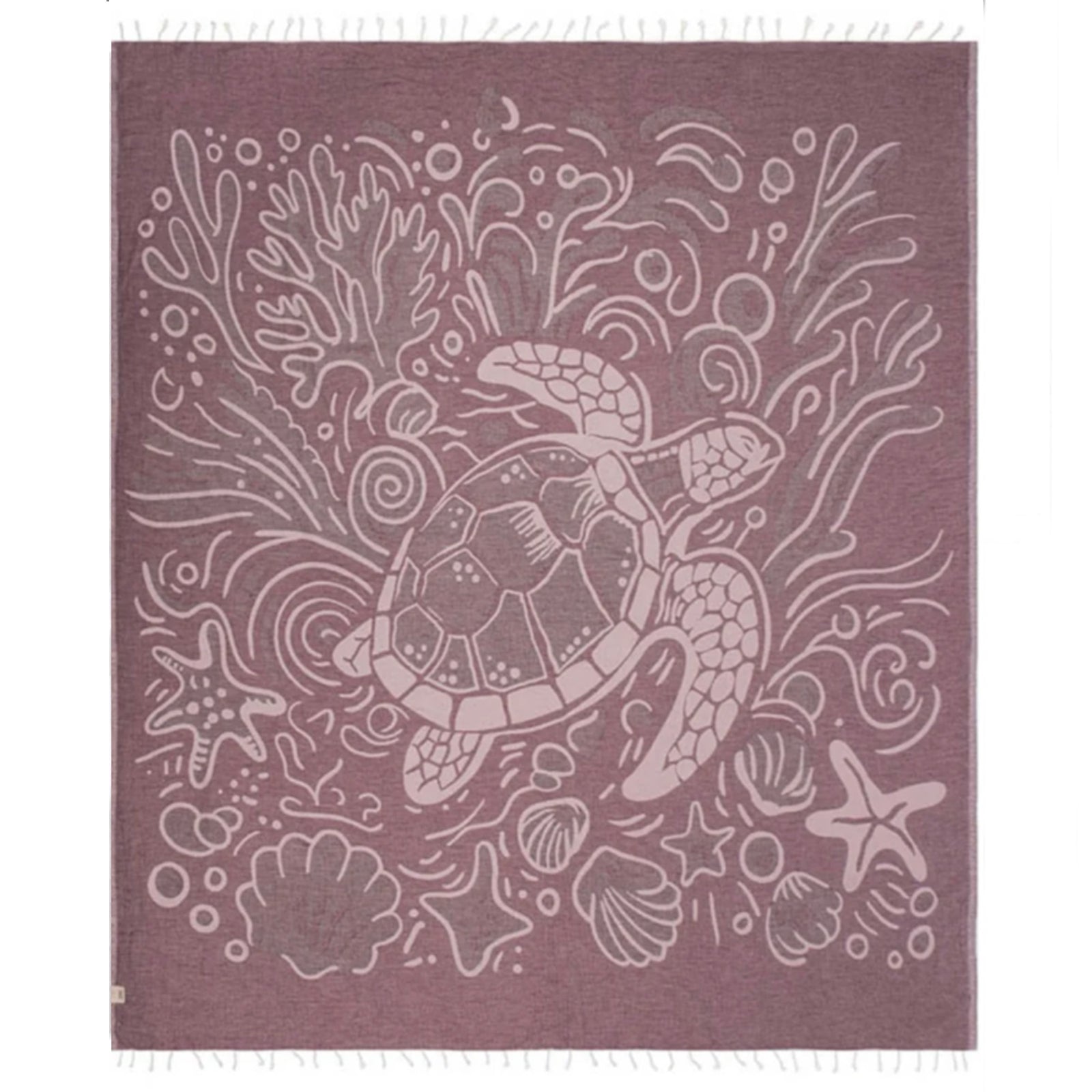 Sand Cloud XL Towel - Coral Turtle