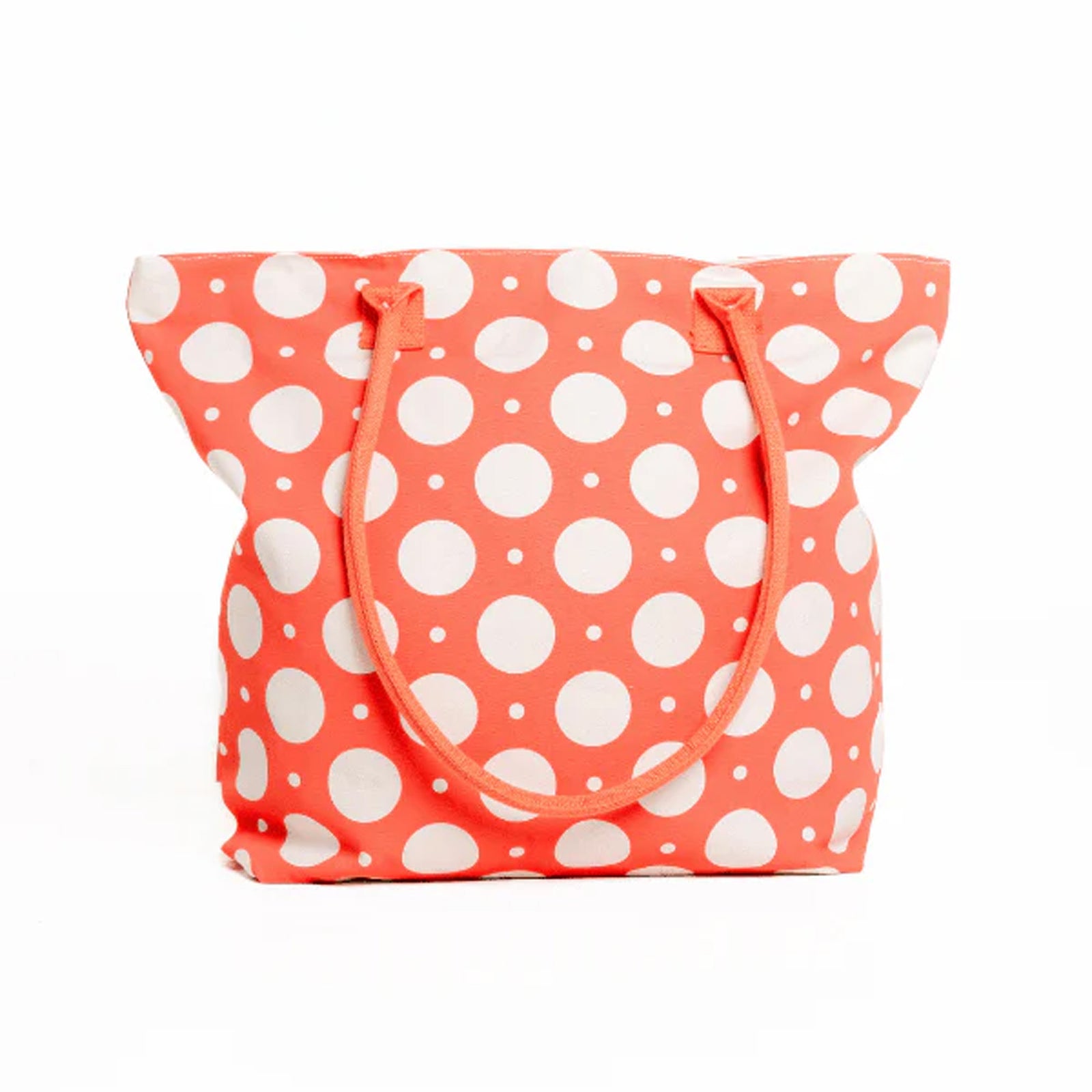 Sand Cloud Polka Dot Beach Tote - Coral