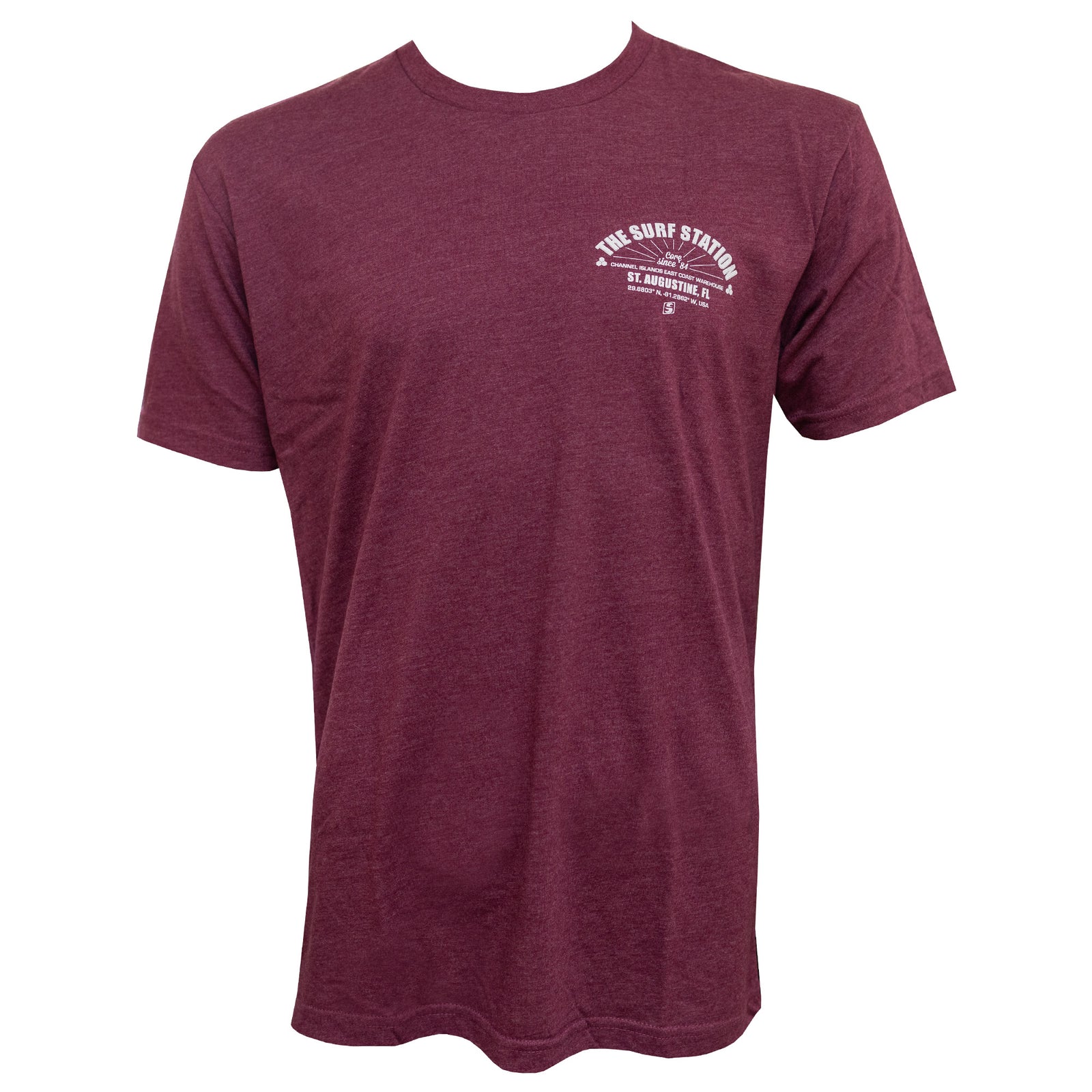 Surf Station Core Since 84 Men's T-Shirt - Maroon