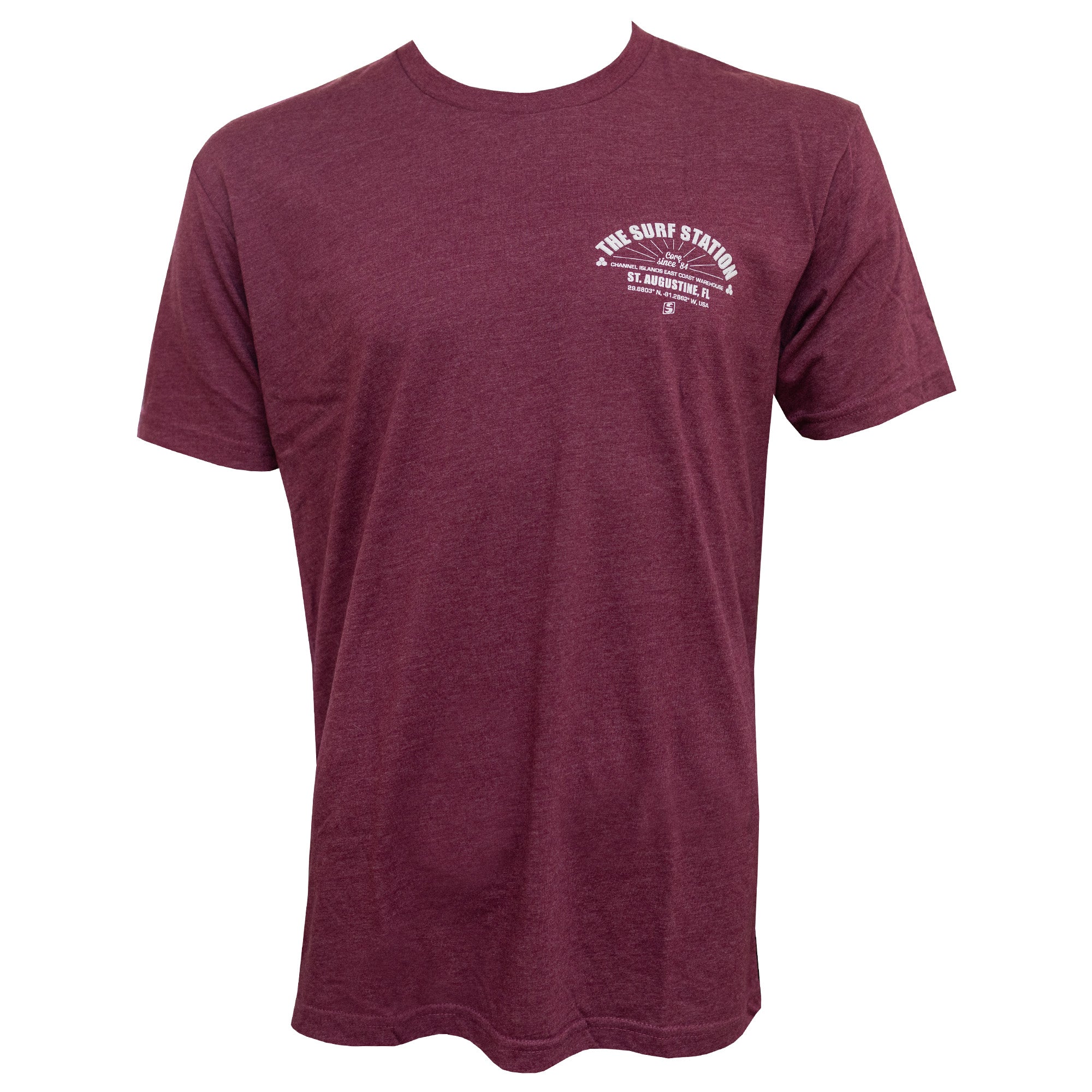 Surf Station Core Since 84 Men's T-Shirt - Maroon