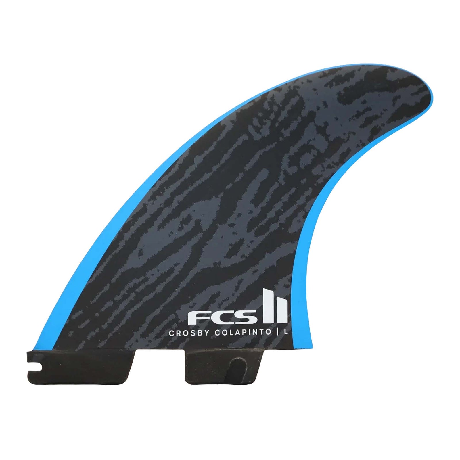 FCS II Crosby Colapinto Performance Core Tri Surfboard Fins - Small/Black Blue