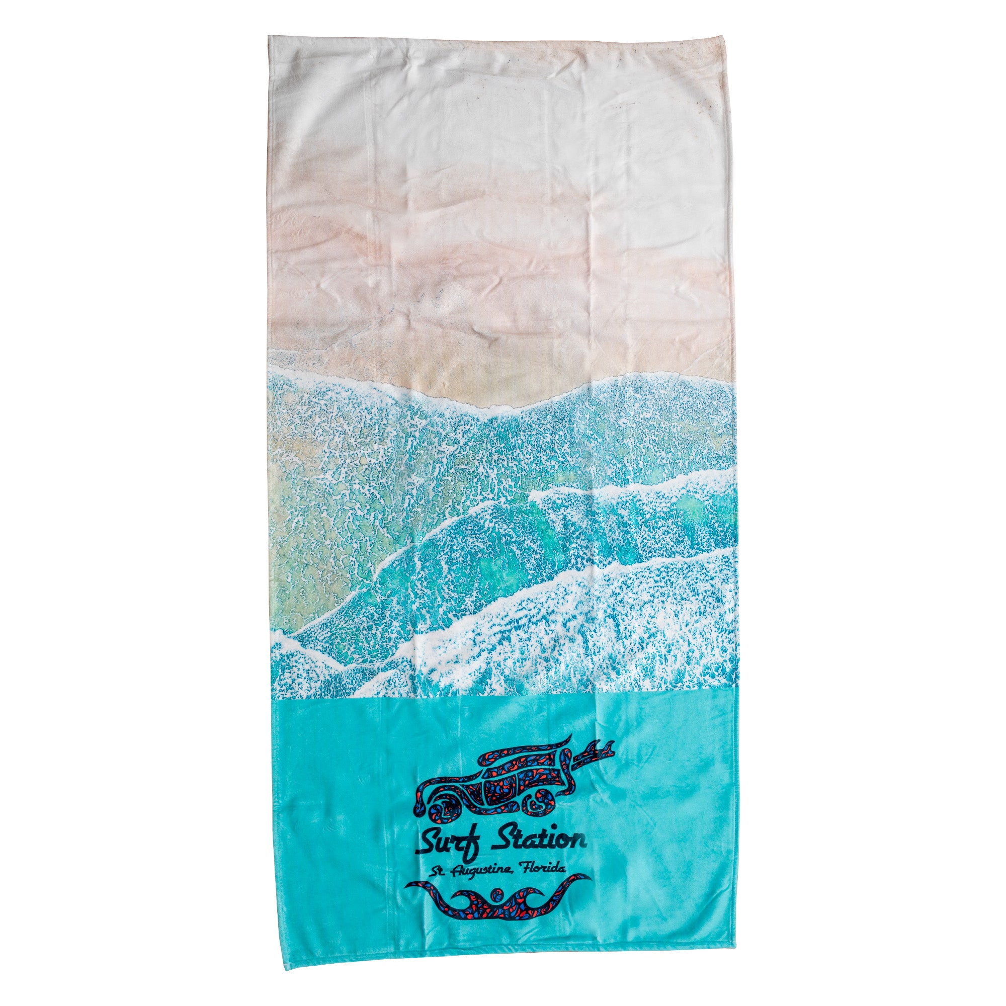 Surf Station Current Beach Towel