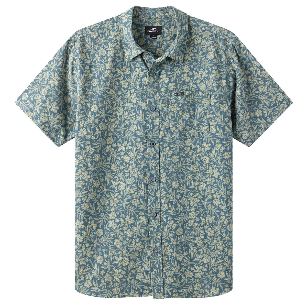 O'Neill Oasis Standard Fit Men's S/S Dress Shirt - Dark Slate
