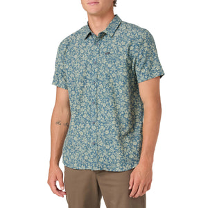 O'Neill Oasis Standard Fit Men's S/S Dress Shirt - Dark Slate