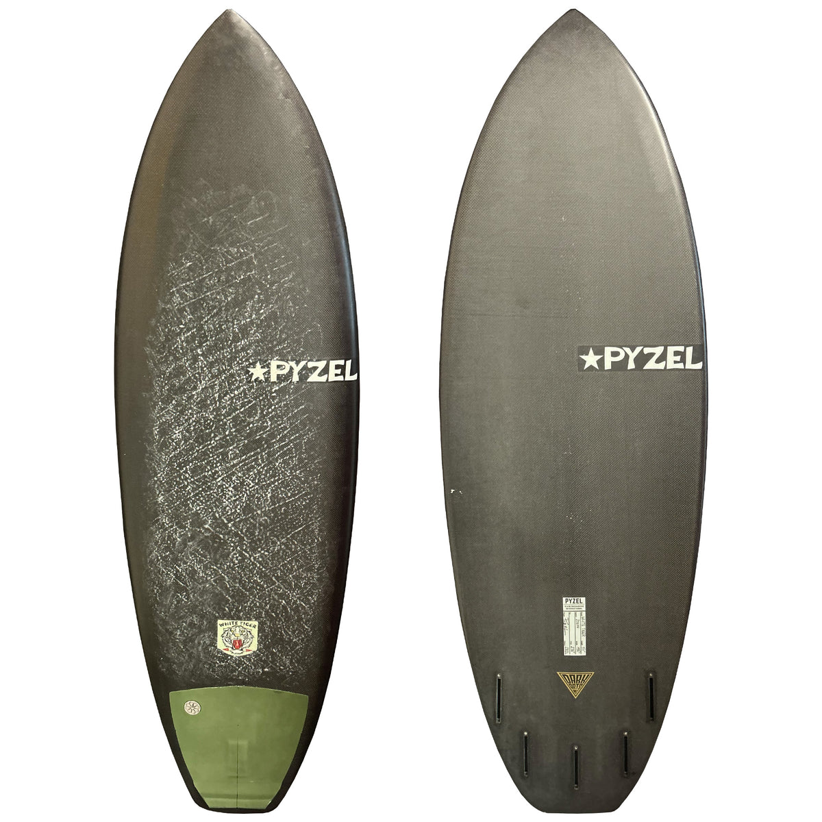 Pyzel White Tiger Dark Arts 5'4 Consignment Surfboard - Futures