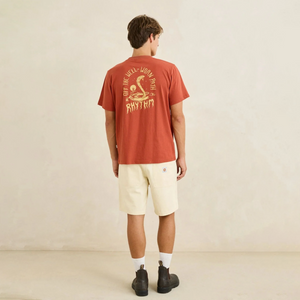 Rhythm Desert Daze Vintage Men's S/S T-Shirt - Rust