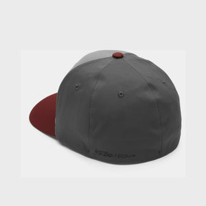Volcom Stone Tech Flexfit Delta Men's Hat - Burgundy