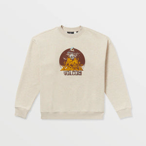 Volcom Features Artist Callum Rooney Men's L/S Sweater - Dust Heather