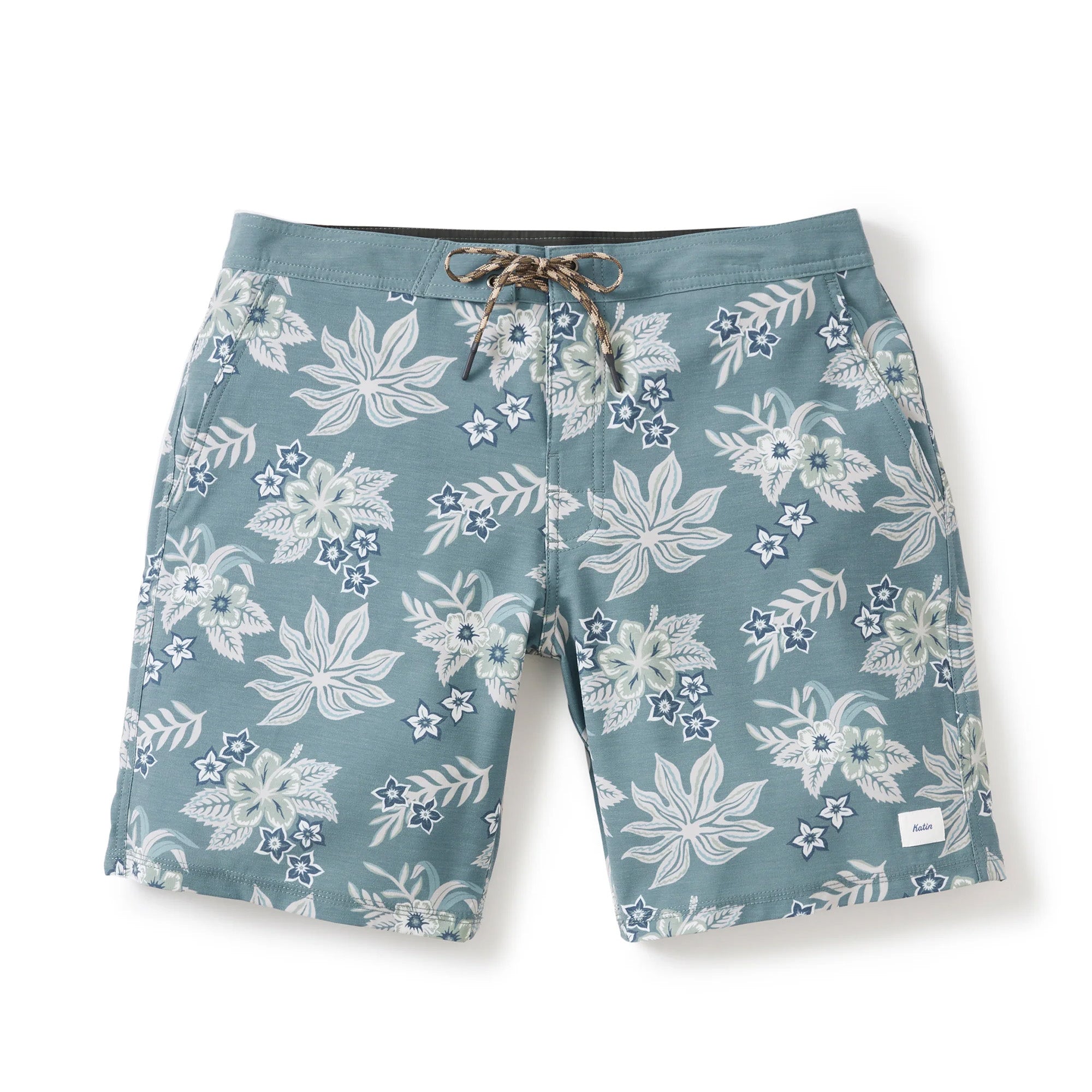 Katin Benji Hybrid 16" Youth Boy's Boardshorts - Dusty Blue