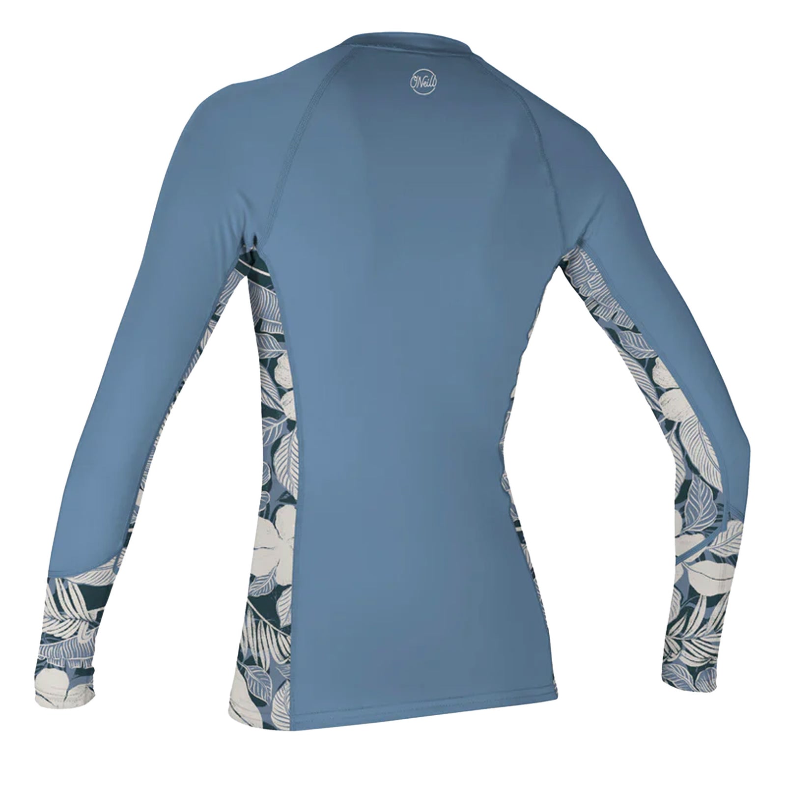 O'Neill Side Print Full Zip Women's L/S Sun Shirt - Faded Denim/Palm