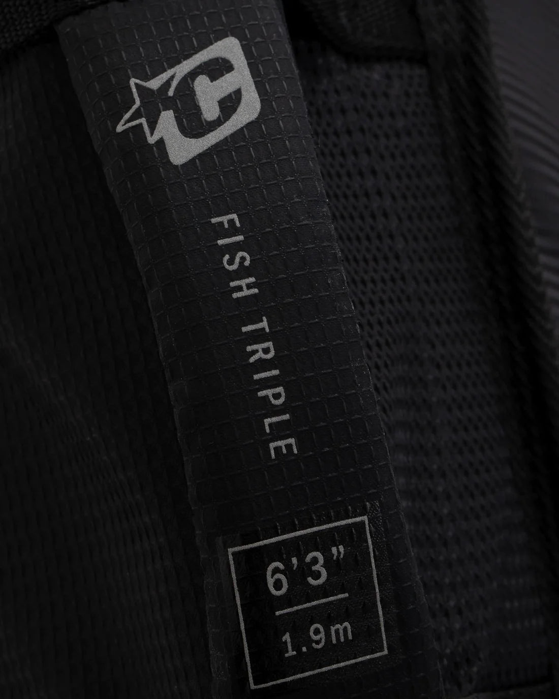 Creatures of Leisure Fish Triple DT2.0 Surfboard Bag - Black
