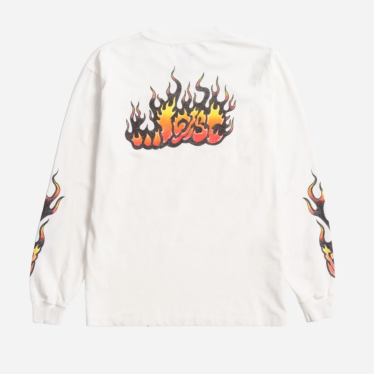 Lost Flame Lam Men's L/S Shirt - White