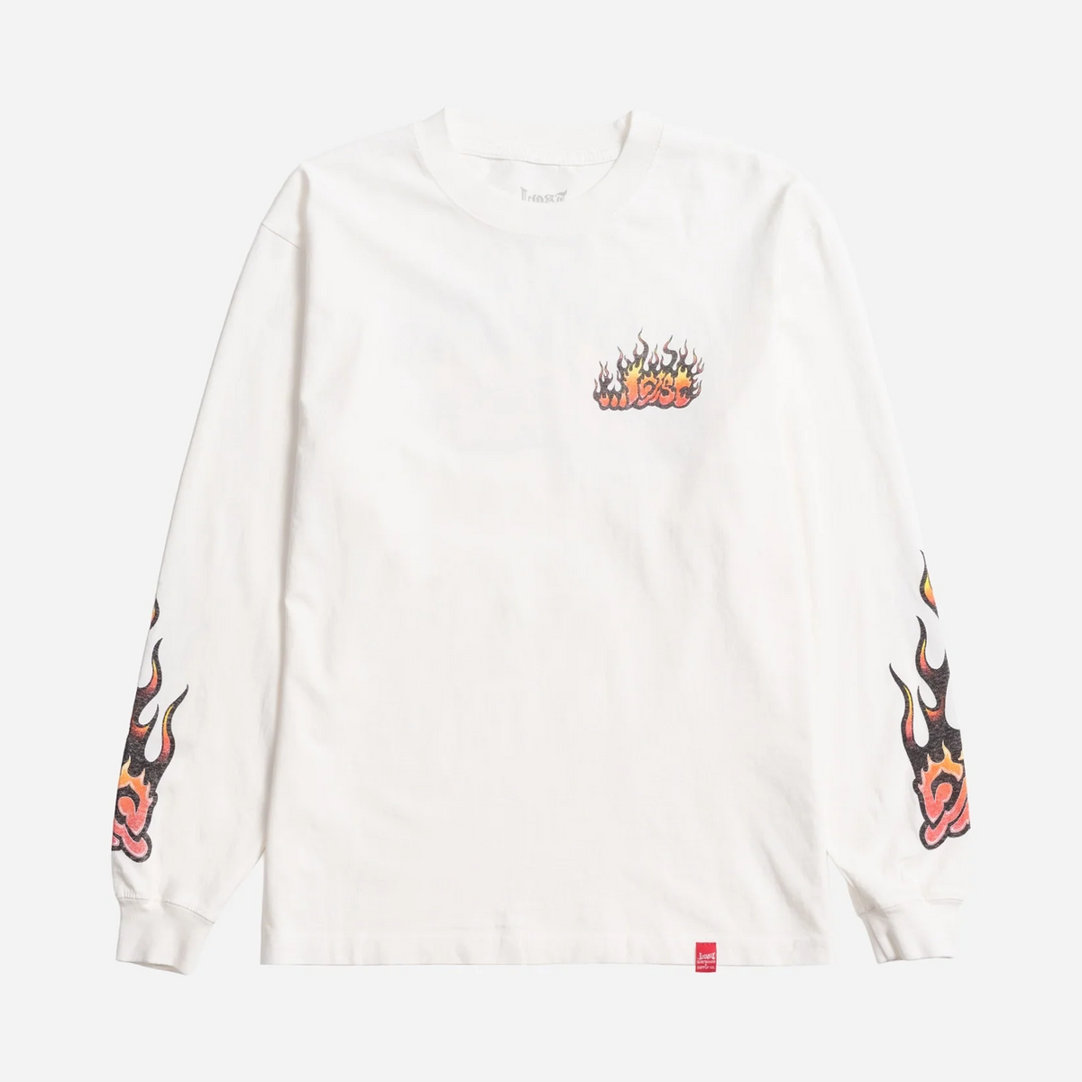 Lost Flame Lam Men's L/S Shirt - White