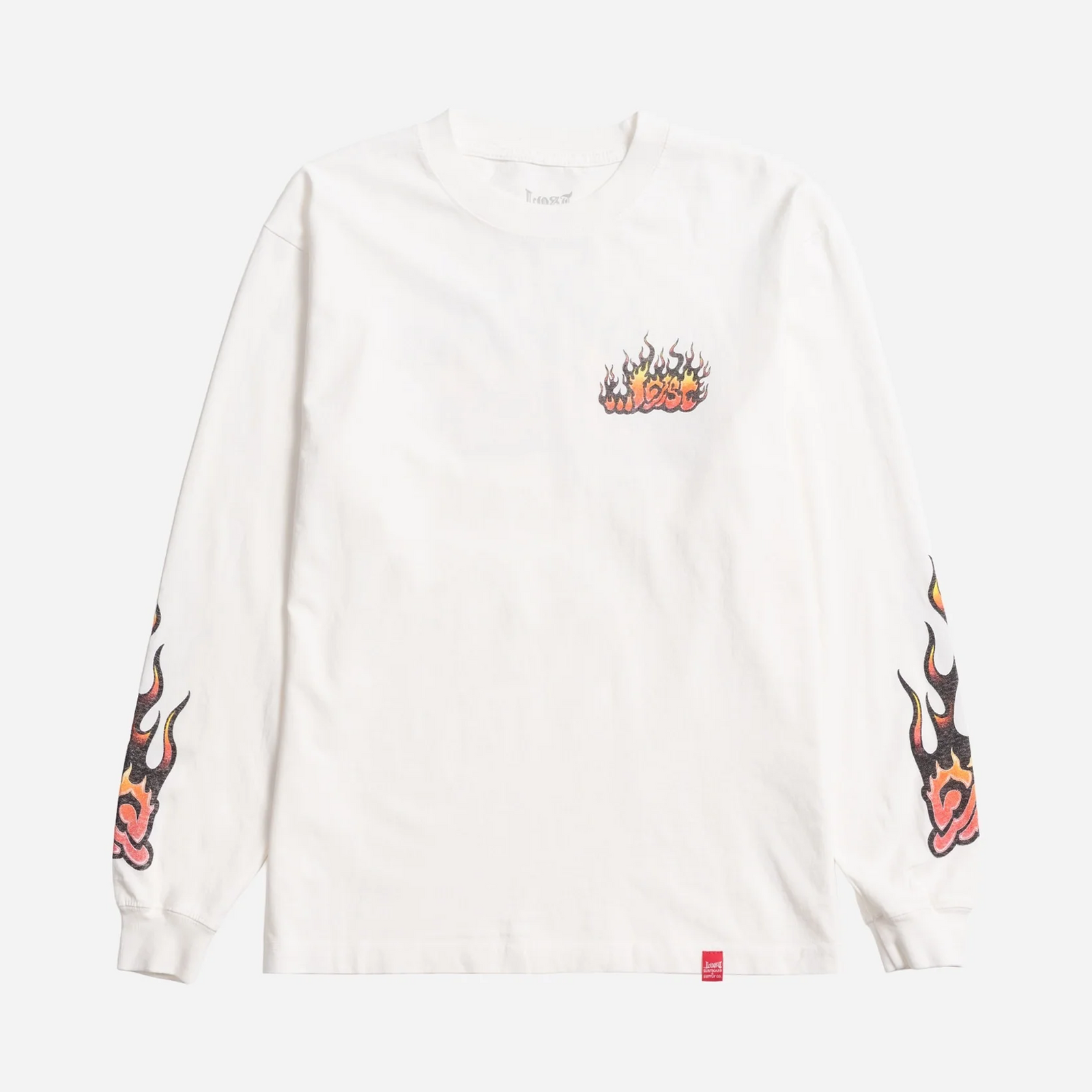 Lost Flame Lam Men's L/S Shirt - White