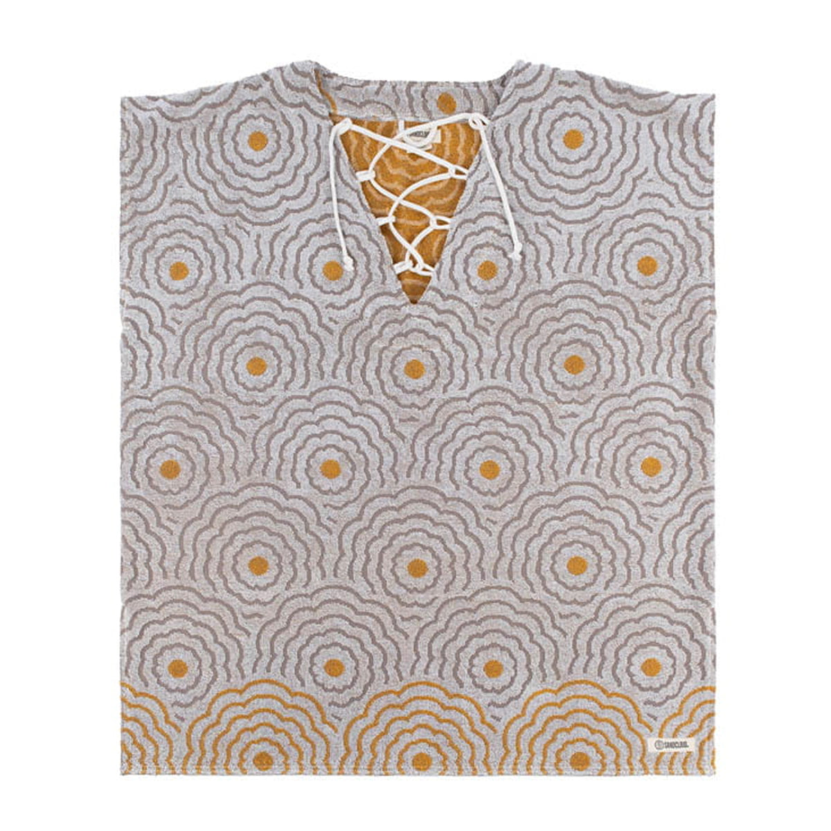 Sand Cloud Flower Waves Women's Cover Up - Grey