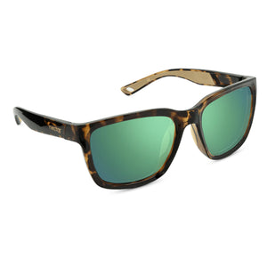 Nectar Folly Men's Sunglasses - Brown Tortoise/Green Polarized