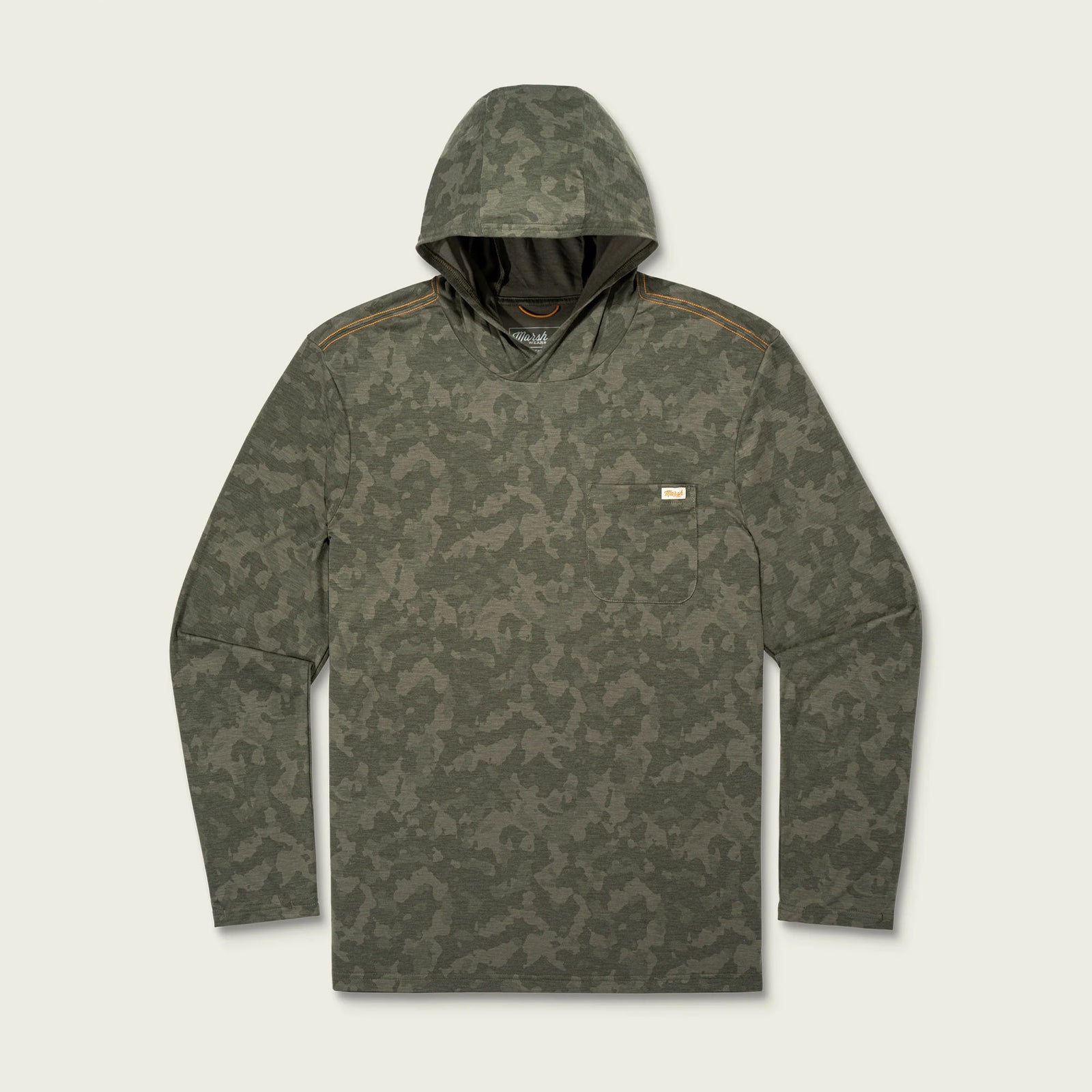 Marsh Wear Buxton Hagood Performance Men's L/S Hoodie - Fossil Foxhole Camo