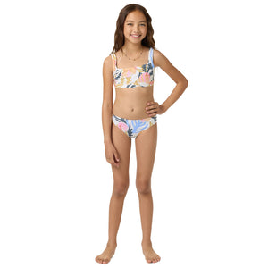 O'Neill Cora Geo Square Neck Youth Girl's Swim Set - Multi