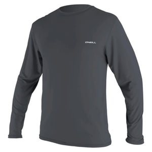 O'Neill Basic Skins II UPF50+ Men's L/S Loose-Fit Rashguard - Graphite