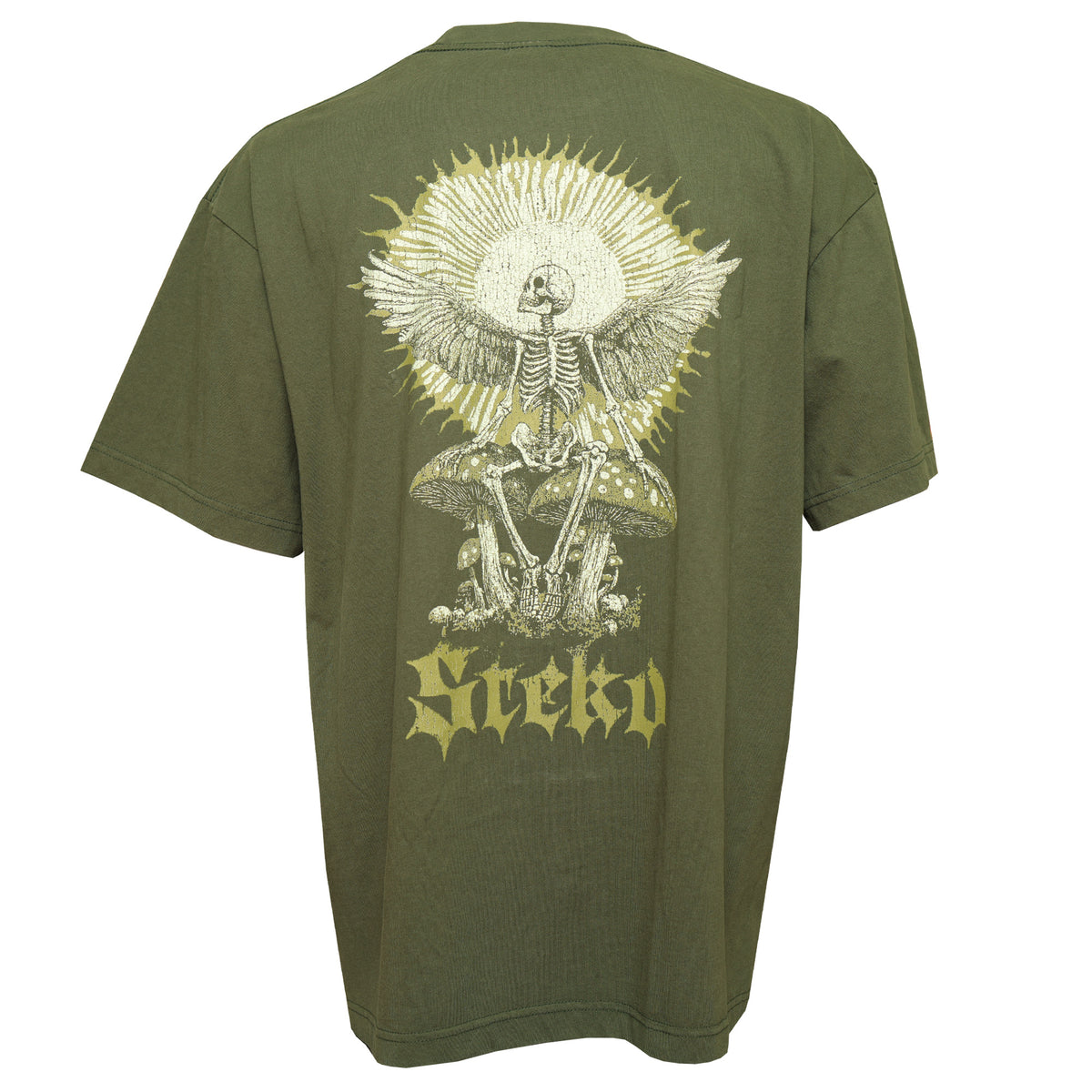 Steko Grateful Men's S/S T-Shirt - Forest Green