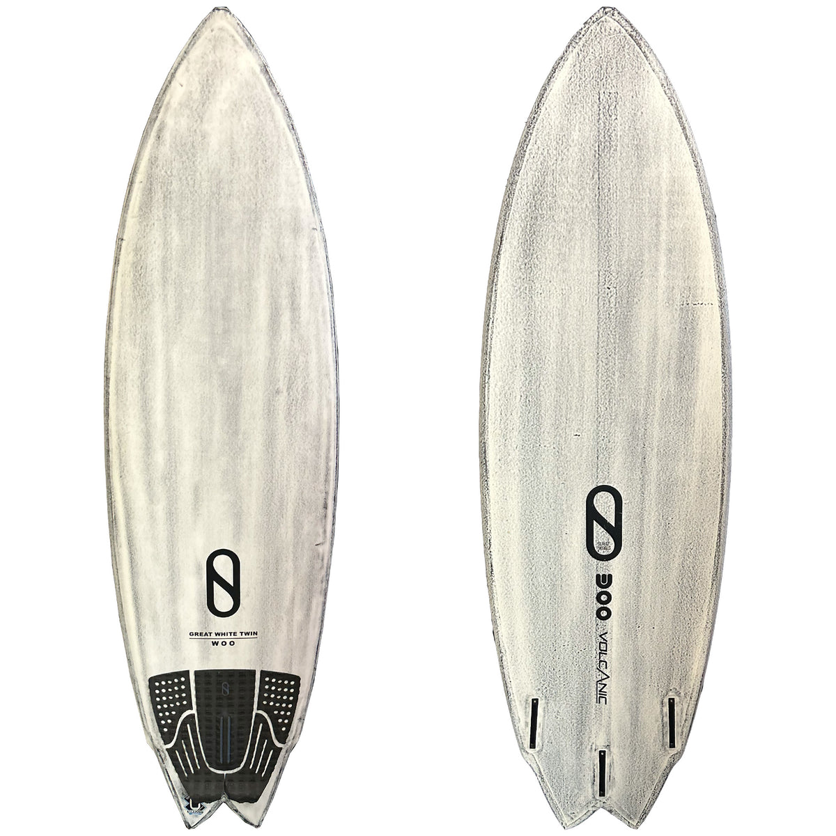 Firewire Great White Twin Volcanic 5'8 Consignment Surfboard - Futures