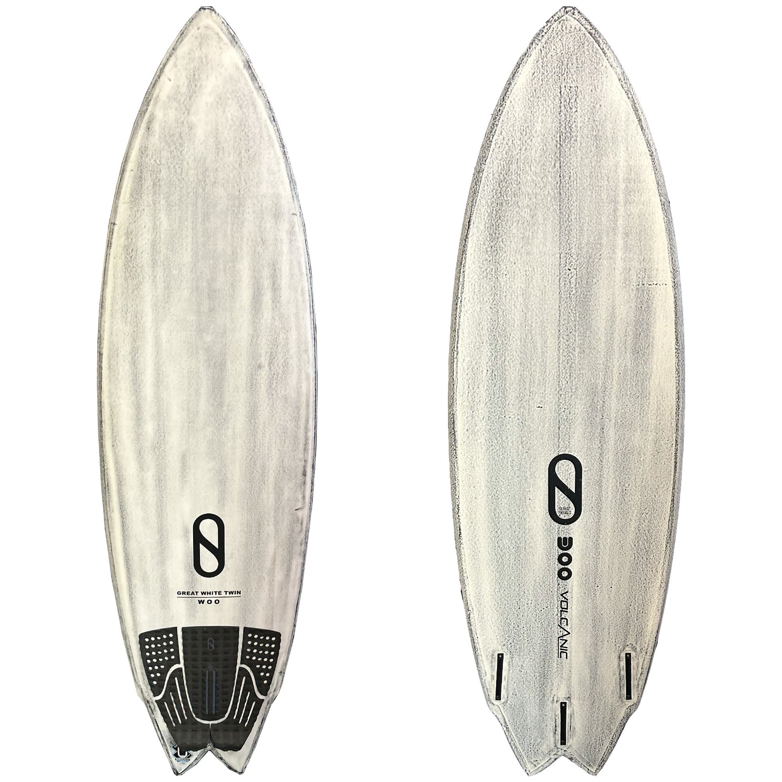 Firewire Great White Twin Volcanic 5'8 Consignment Surfboard - Futures