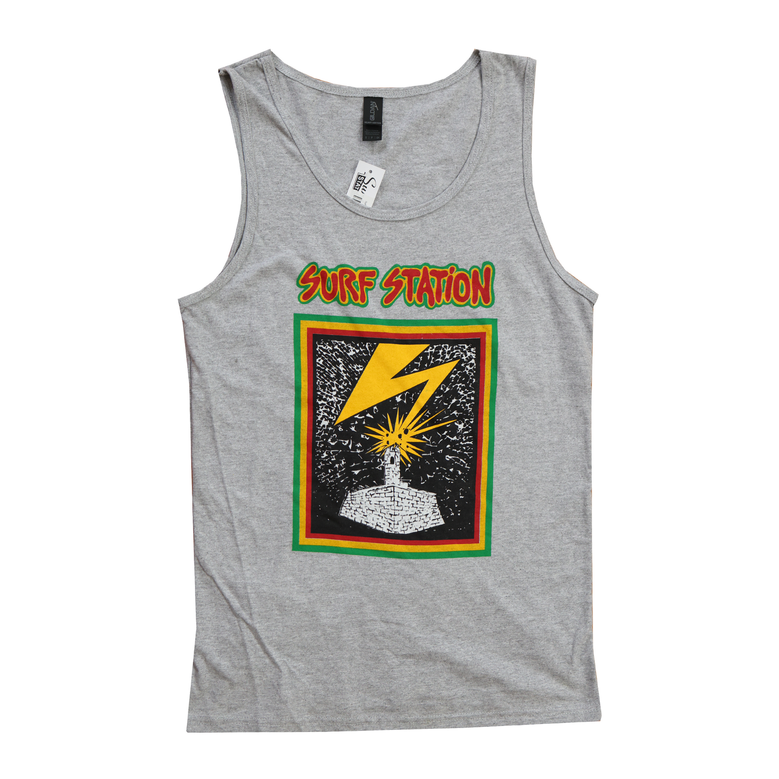 Surf Station Good Brains Men's Tank Top - Heather Grey