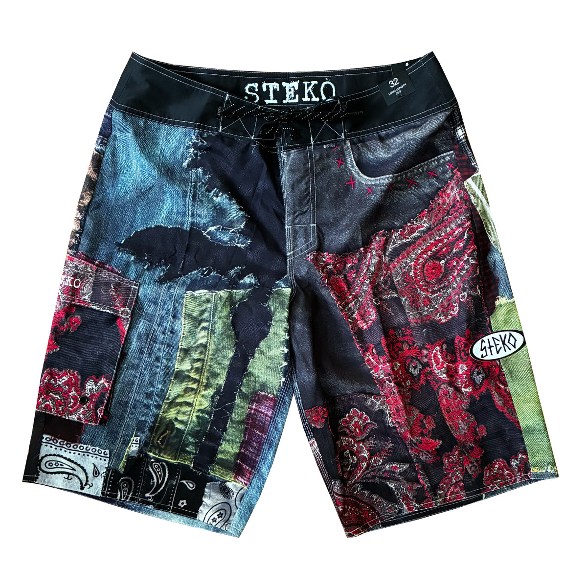 Steko Gypsey 22.5" Men's Boardshorts - Blue