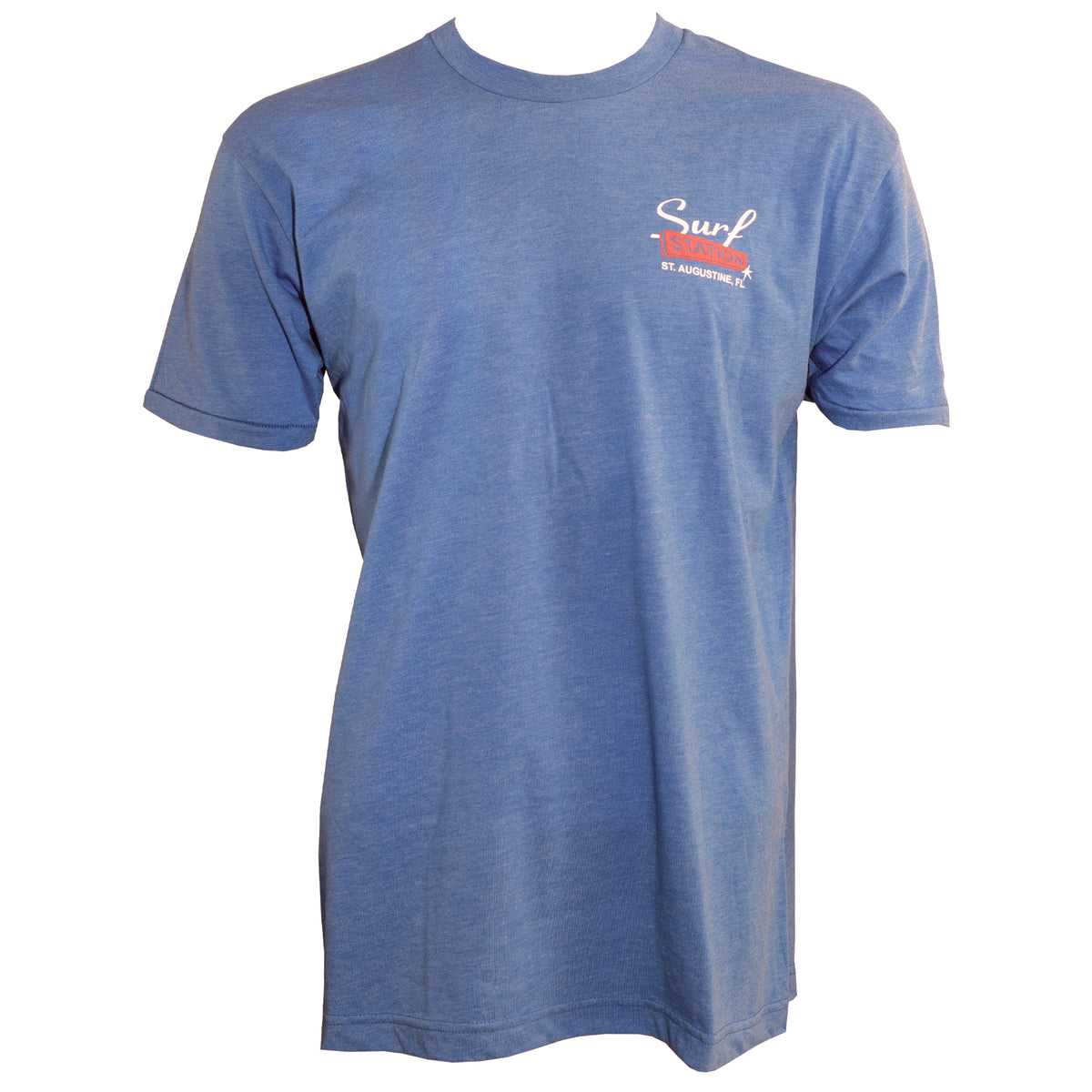 Surf Station Paisley Men's S/S T-Shirt - Heather Columbia Blue