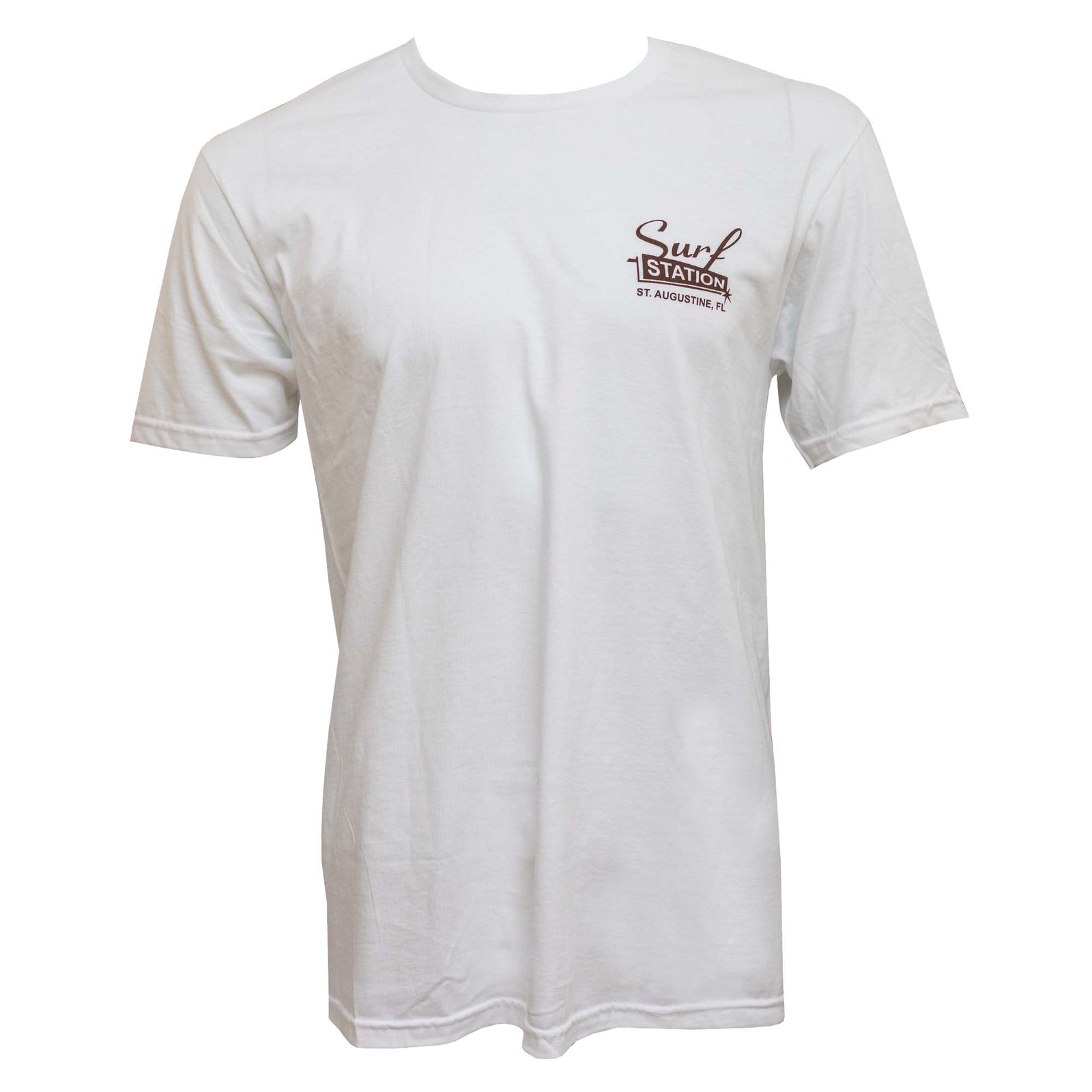Surf Station Single Fin Hoedown Men's S/S T-Shirt - White