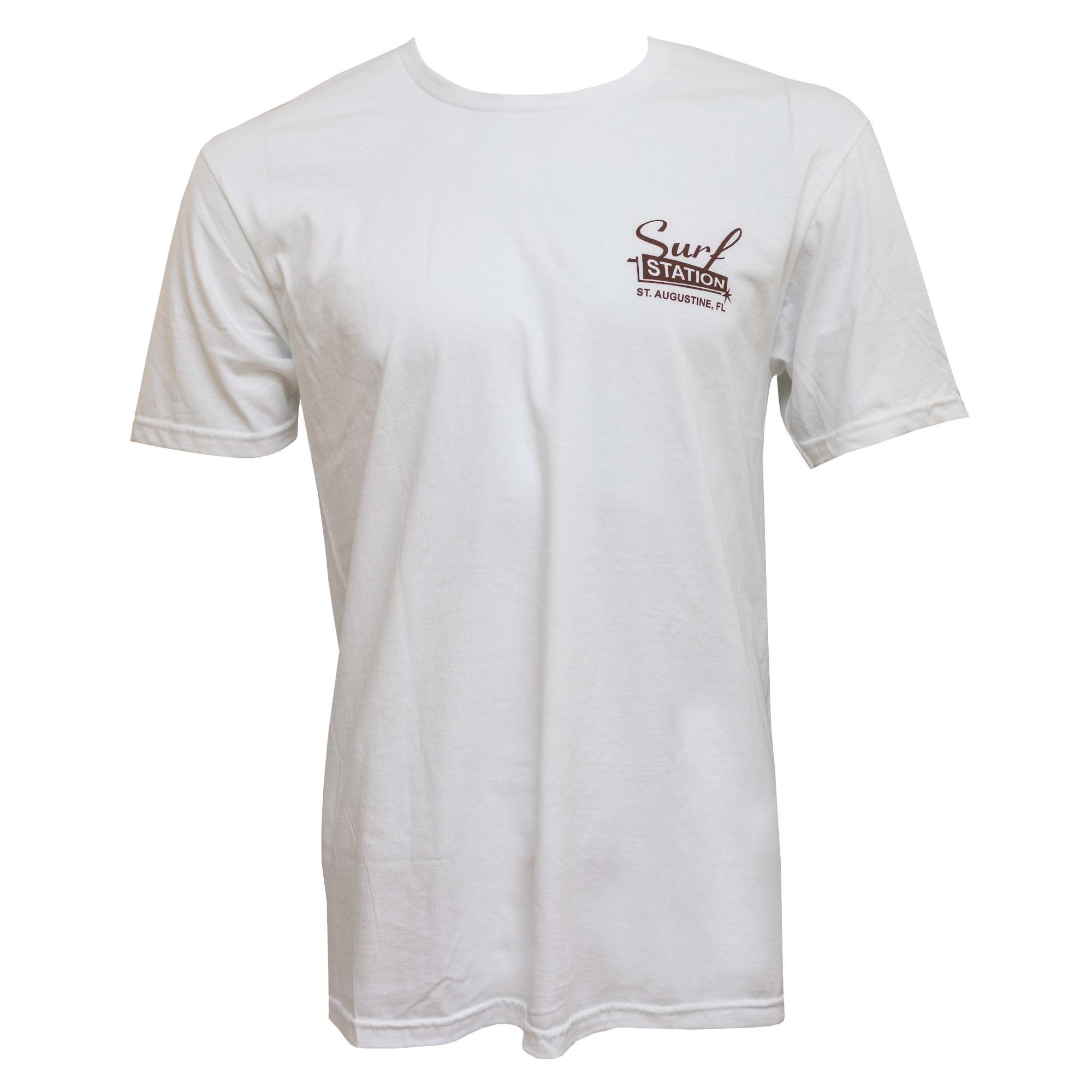 Surf Station Single Fin Hoedown Men's S/S T-Shirt - White