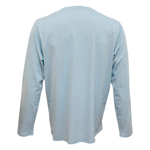 Surf Station Hybrid Men's L/S Sun Shirt - Heather Blue