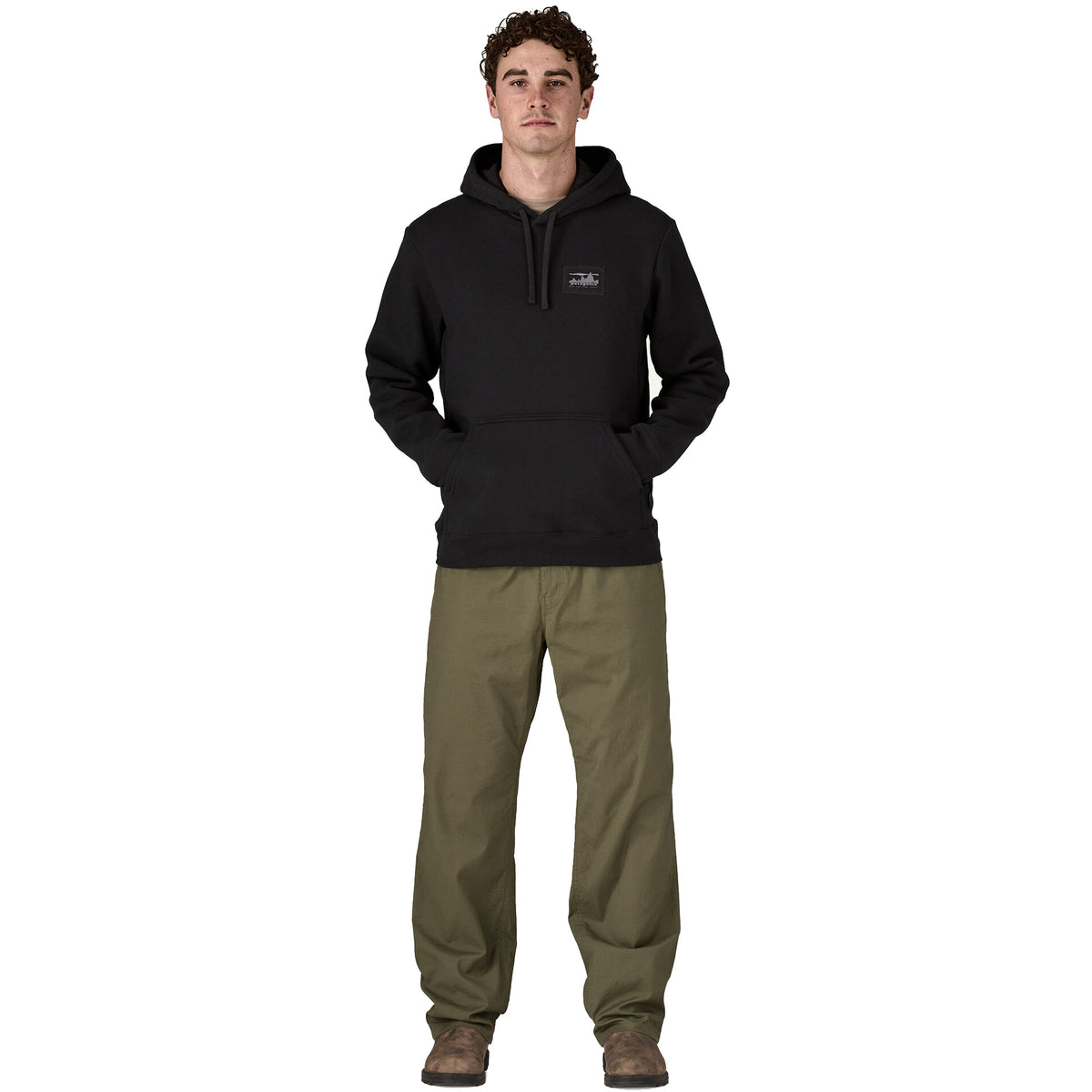 Patagonia '73 Skyline Uprisal Men's L/S Hoodie - Ink Black