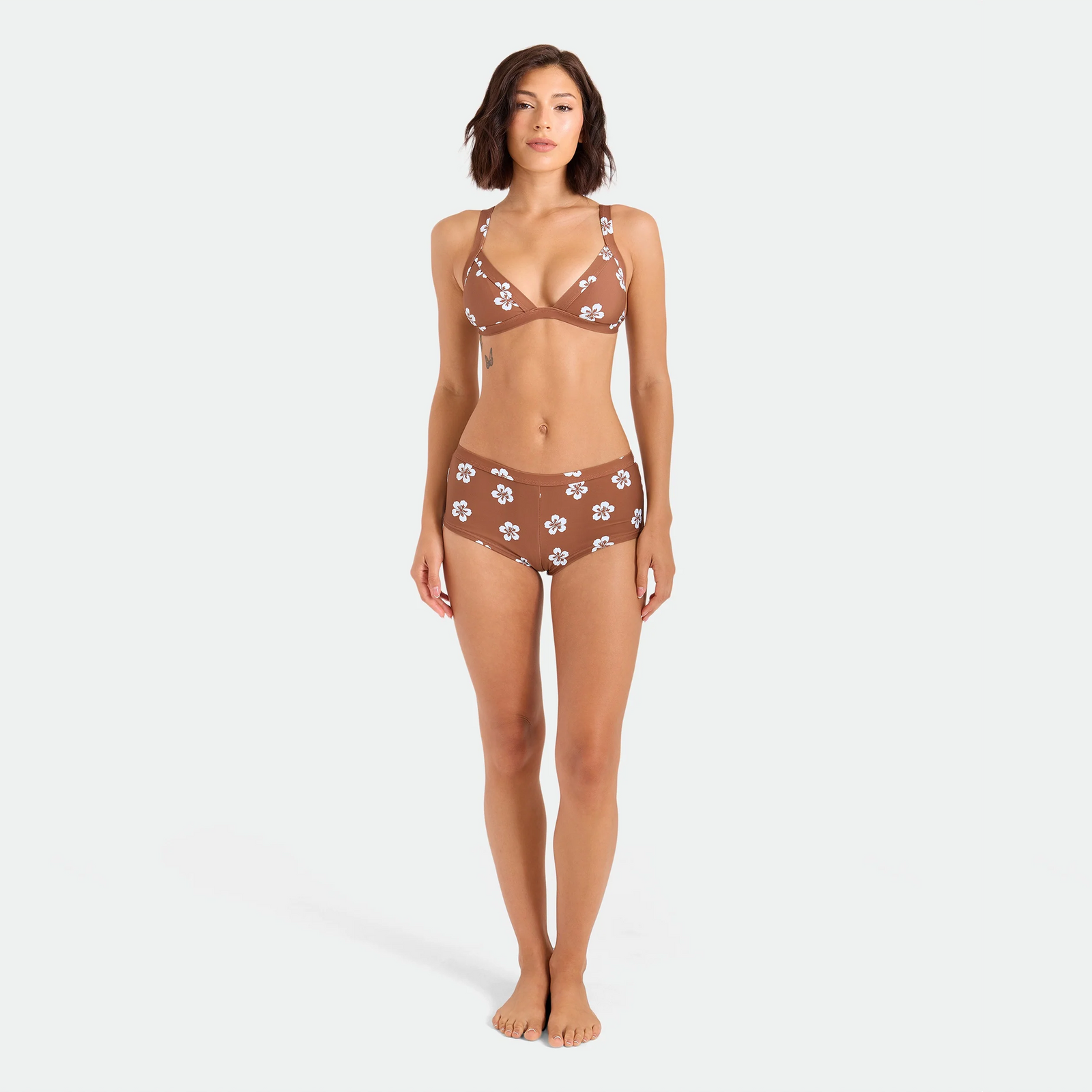 Volcom Coco Retro Bloom Surf Women's Bikini Bottoms - Java Brown